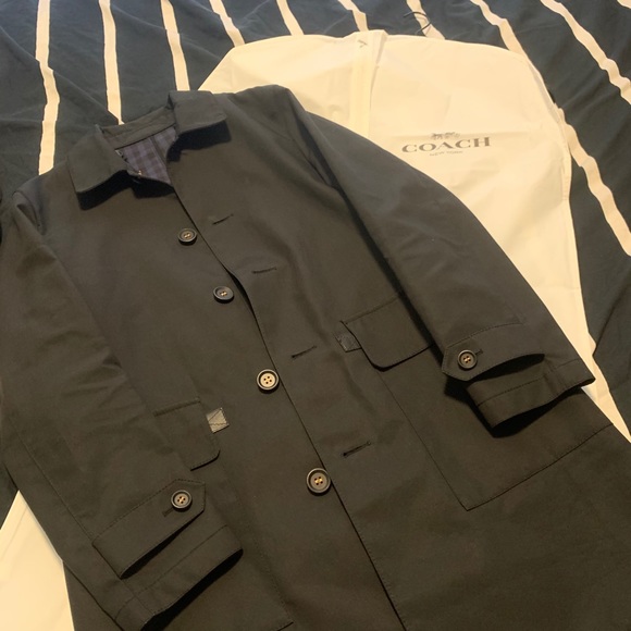 Men’s Coach Peacoat in Black - XS - Picture 2 of 4